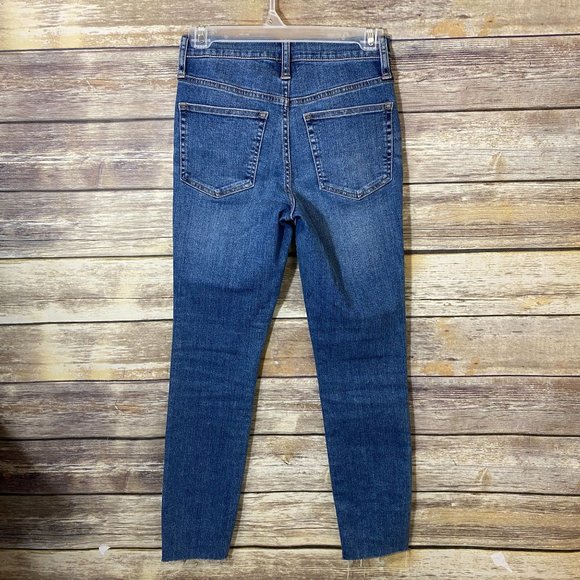 J.Crew Jeans 9" High-rise Toothpick in Buffalo Wash Skinny Raw Hem - Picture 5 of 8